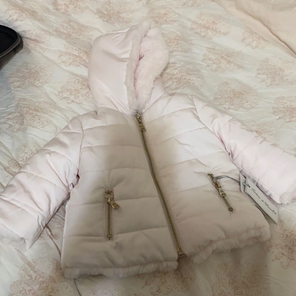 Tartine et chocolat reversible baby girls coat new with tags size 6m